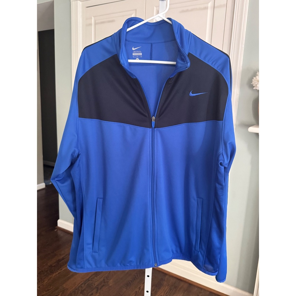 Nike Epic Training Track Jacket Men's XL Blue Navy Full Zip 519534-495